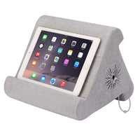 Thumbnail for Flippy Cubby - Tablet Pillow Stand and iPad Holder for Lap, Desk and Bed - Multi-Angle with Storage - Compatible with Kindle, Fire, Books iPad Pro 12.9, 10.9, 10.2, Air, Mini, Samsung Galaxy