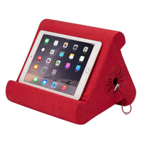 Thumbnail for Flippy Cubby - Tablet Pillow Stand and iPad Holder for Lap, Desk and Bed - Multi-Angle with Storage - Compatible with Kindle, Fire, Books iPad Pro 12.9, 10.9, 10.2, Air, Mini, Samsung Galaxy
