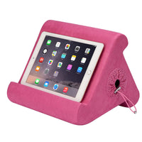 Thumbnail for Flippy Cubby - Tablet Pillow Stand and iPad Holder for Lap, Desk and Bed - Multi-Angle with Storage - Compatible with Kindle, Fire, Books iPad Pro 12.9, 10.9, 10.2, Air, Mini, Samsung Galaxy