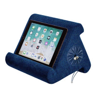 Thumbnail for Flippy Cubby - Tablet Pillow Stand and iPad Holder for Lap, Desk and Bed - Multi-Angle with Storage - Compatible with Kindle, Fire, Books iPad Pro 12.9, 10.9, 10.2, Air, Mini, Samsung Galaxy