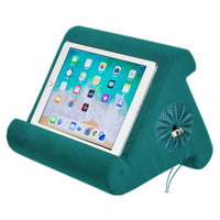 Thumbnail for Flippy Cubby - Tablet Pillow Stand and iPad Holder for Lap, Desk and Bed - Multi-Angle with Storage - Compatible with Kindle, Fire, Books iPad Pro 12.9, 10.9, 10.2, Air, Mini, Samsung Galaxy