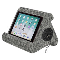 Thumbnail for Flippy Cubby - Tablet Pillow Stand and iPad Holder for Lap, Desk and Bed - Multi-Angle with Storage - Compatible with Kindle, Fire, Books iPad Pro 12.9, 10.9, 10.2, Air, Mini, Samsung Galaxy