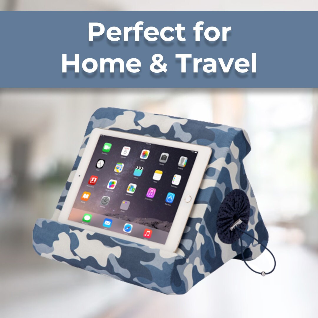 Flippy Multi-Angle Tablet Holder with Storage Cubby for iPad, Kindle, Nook, eBooks