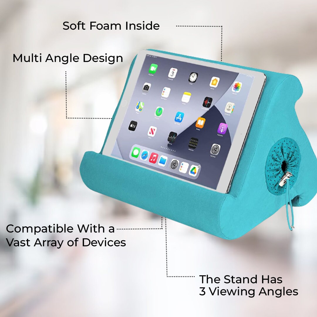 Flippy Multi-Angle Tablet Holder with Storage Cubby for iPad, Kindle, Nook, eBooks