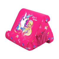 Thumbnail for BARBIE Flippy Original - Tablet Pillow Stand and iPad Holder for Lap, Desk and Bed - Multi-Angle - Compatible with Kindle, Fire, iPad Pro 12.9, 10.9, 10.2, Air and Mini, Samsung Galaxy